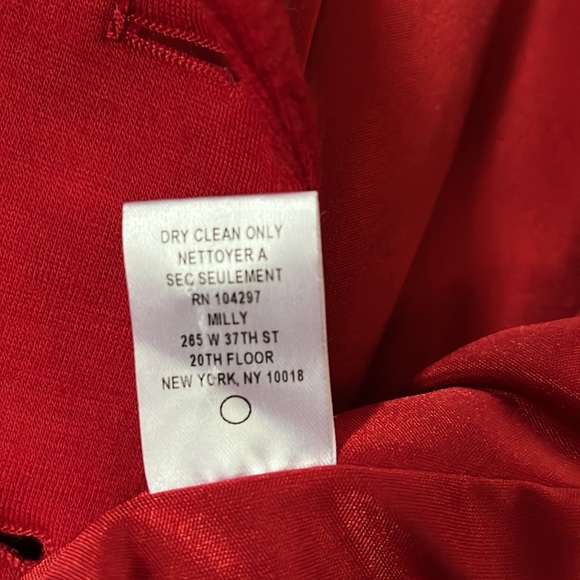 Milly of NY bright red jacket with gold colored buttons size Medium - Picture 5 of 12